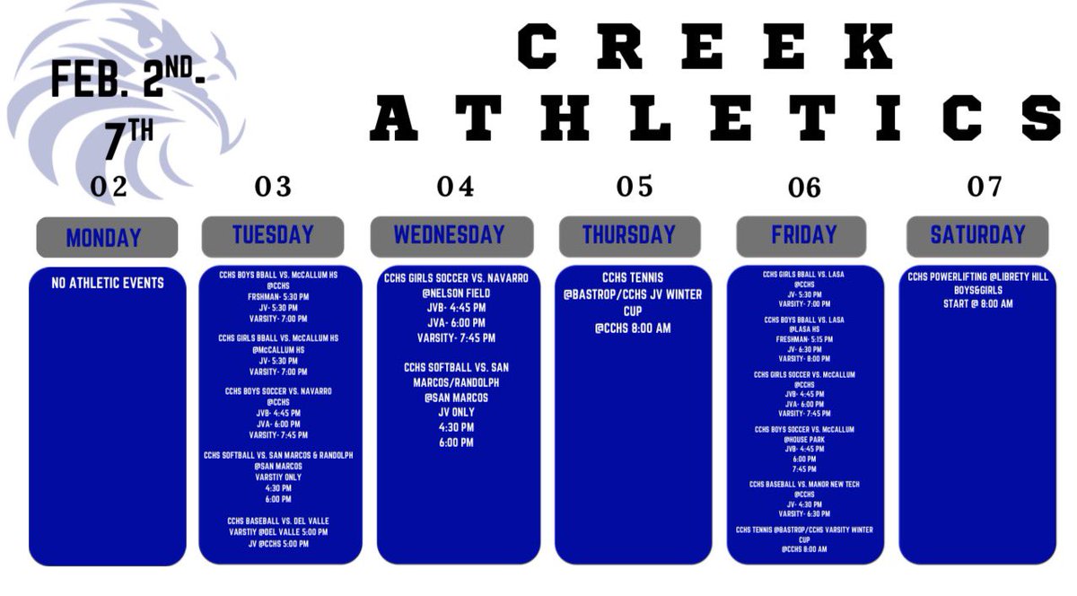 Cedar Creek Athletics tweet media