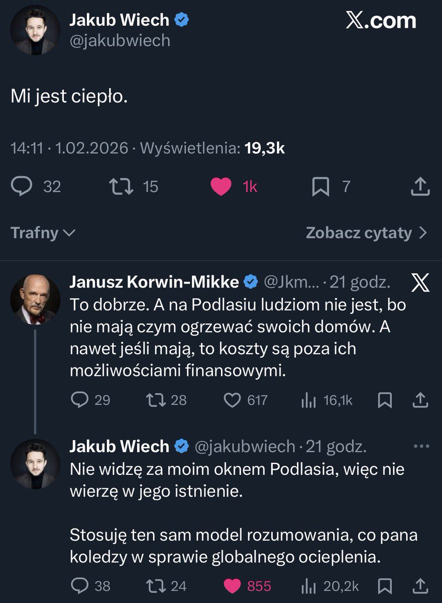 Zaorać Korwina jego własną logiką to tylko <a href="/jakubwiech/">Jakub Wiech</a> potrafi 🤩