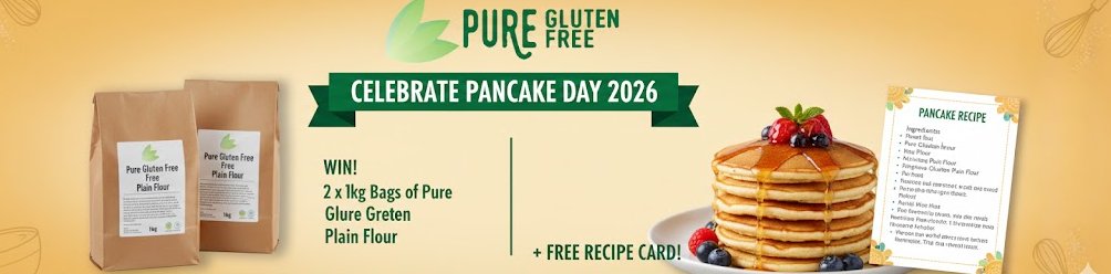 As an added bonus - we've got a little #Giveaway to hep #celebrate #pancakeday 2026 - we're giving away a 1kg bag of our amazing #glutenfree plain flour to a lucky winner on X and on facebook.com/pureglutenfree1. Just RP and Follow to win via X - #Goodluck 

tinyurl.com/4rt9nm5c