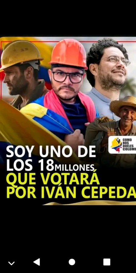 Vamos por 18 millones de votos:

#CepedaPresidente