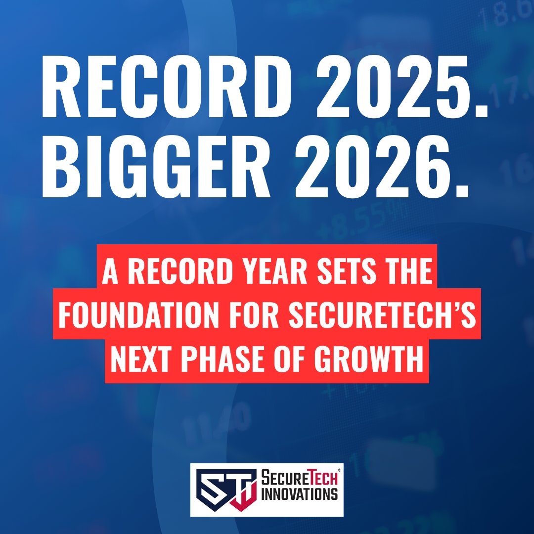 SecureTechUSA's tweet photo. Record FY2025. Strong balance sheet. Major milestones achieved. NASDAQ, global expansion, and strategic growth ahead. SecureTech enters 2026 with real momentum. PR👉: https://t.co/ucsvcvnZis
#SecureTech #TechStocks #2026Outlook #3DPrinting $SCTH #AIUP https://t.co/u0T0TYnH3y