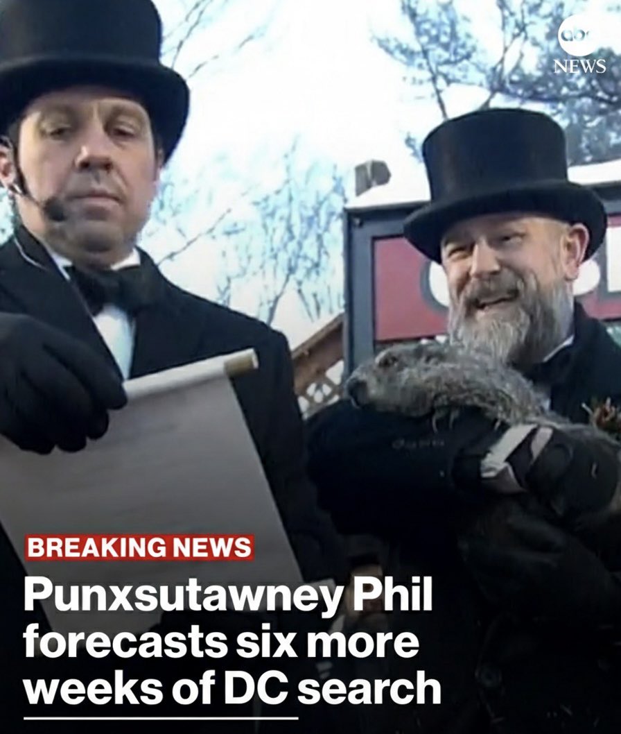 Phil saw his shadow, 6 more weeks of the Rutgers Defensive Coordinator search