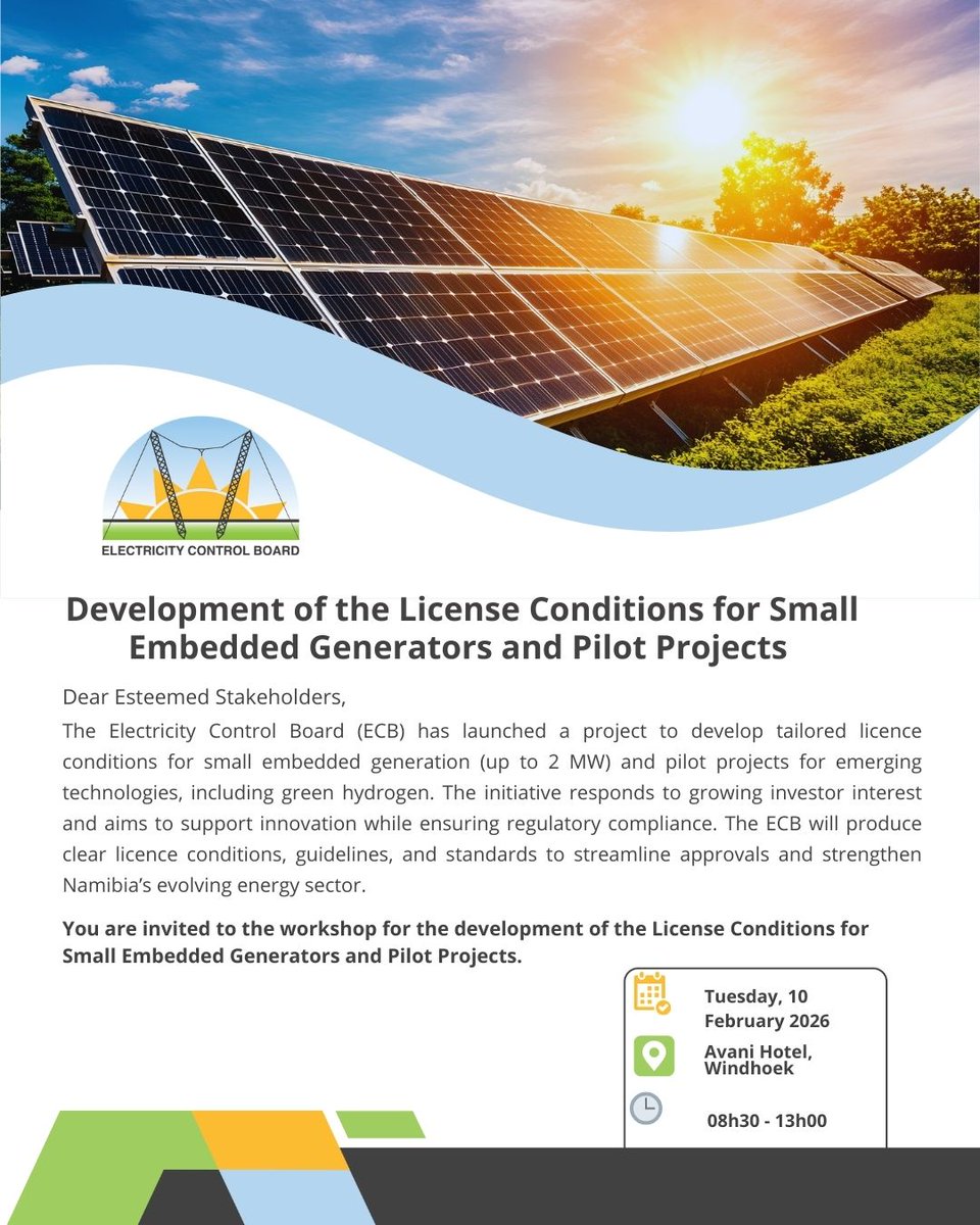 Electricity Control Board Namibia tweet media