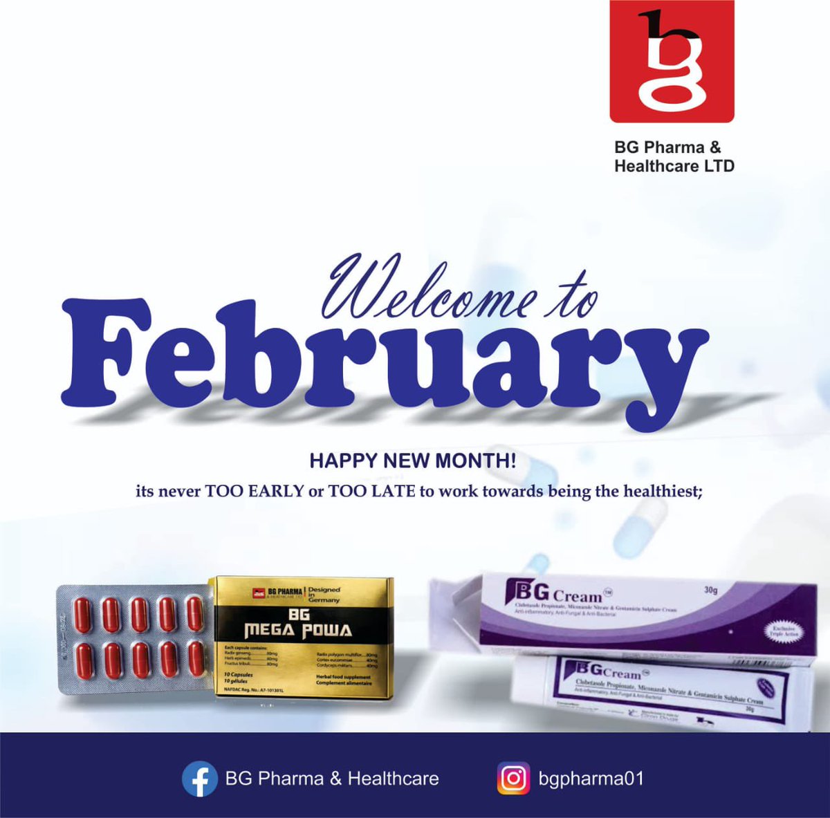 Happy new month from BG Pharma