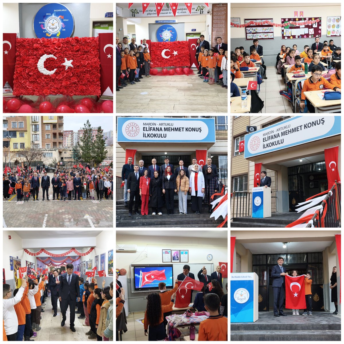 2025-2026 Eğitim Öğretim Yılının 2. Dönemi Bayrak Sevgisiyle Başladı
Millî Eğitim Bakanlığımız tarafından ülke genelinde düzenlenen “Bayrak Sevgisi” temalı etkinlik kapsamında İl Millî Eğitim Müdürümüz Sayın Ali Eyyüpkoca ile Artuklu İlçe Millî Eğitim Müdürü Mehmet Emin Duyan,