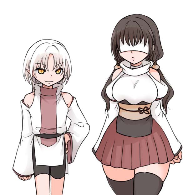 ショタおねエロゲ立ち絵2人分デケタ!(そしてショタの細ももと並べてから気づく:太ももちょっと盛り過ぎじゃね感