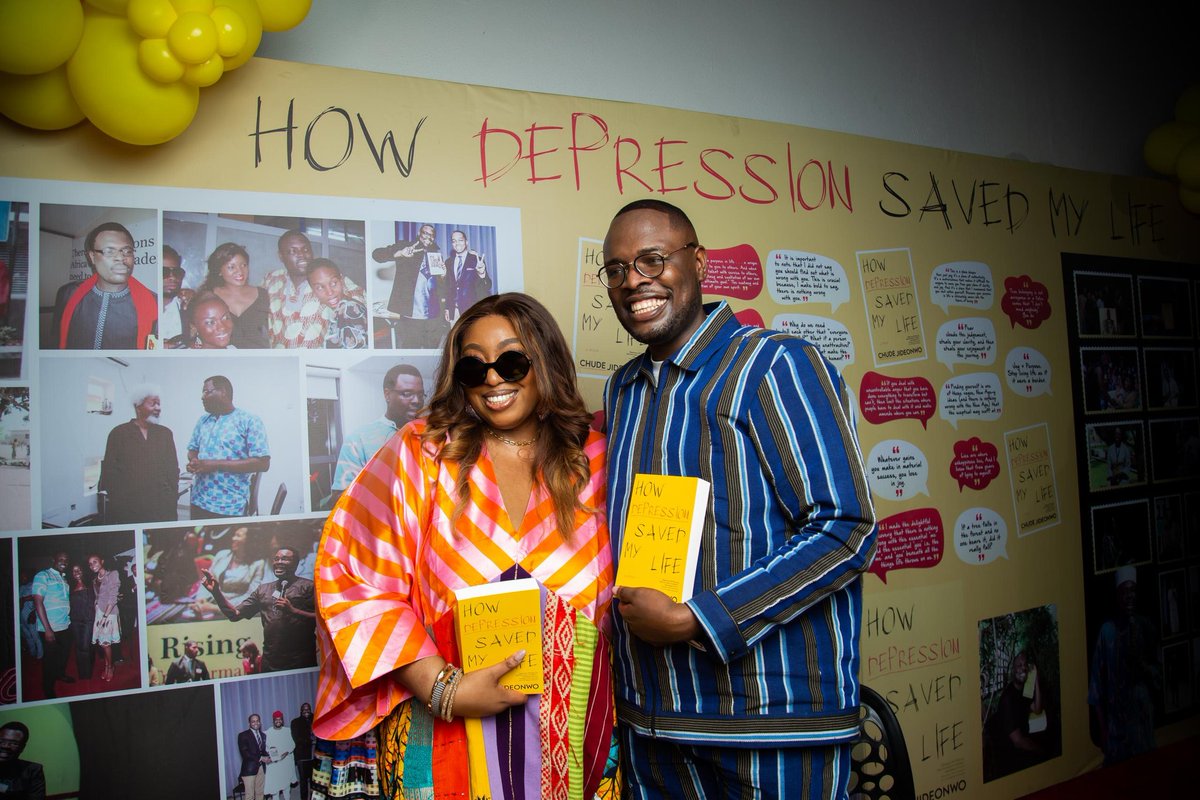 Chude's tweet photo. Get your copy of ‘How Depression Saved My Life’
• on https://t.co/UrqocfYzdu
• on Amazon and Kindle worldwide
• and bookstores across Nigeria. ❤️
#howdepressionsavedmylife
#AmazonBestseller
#BookLaunch https://t.co/tMOcvnzOg7