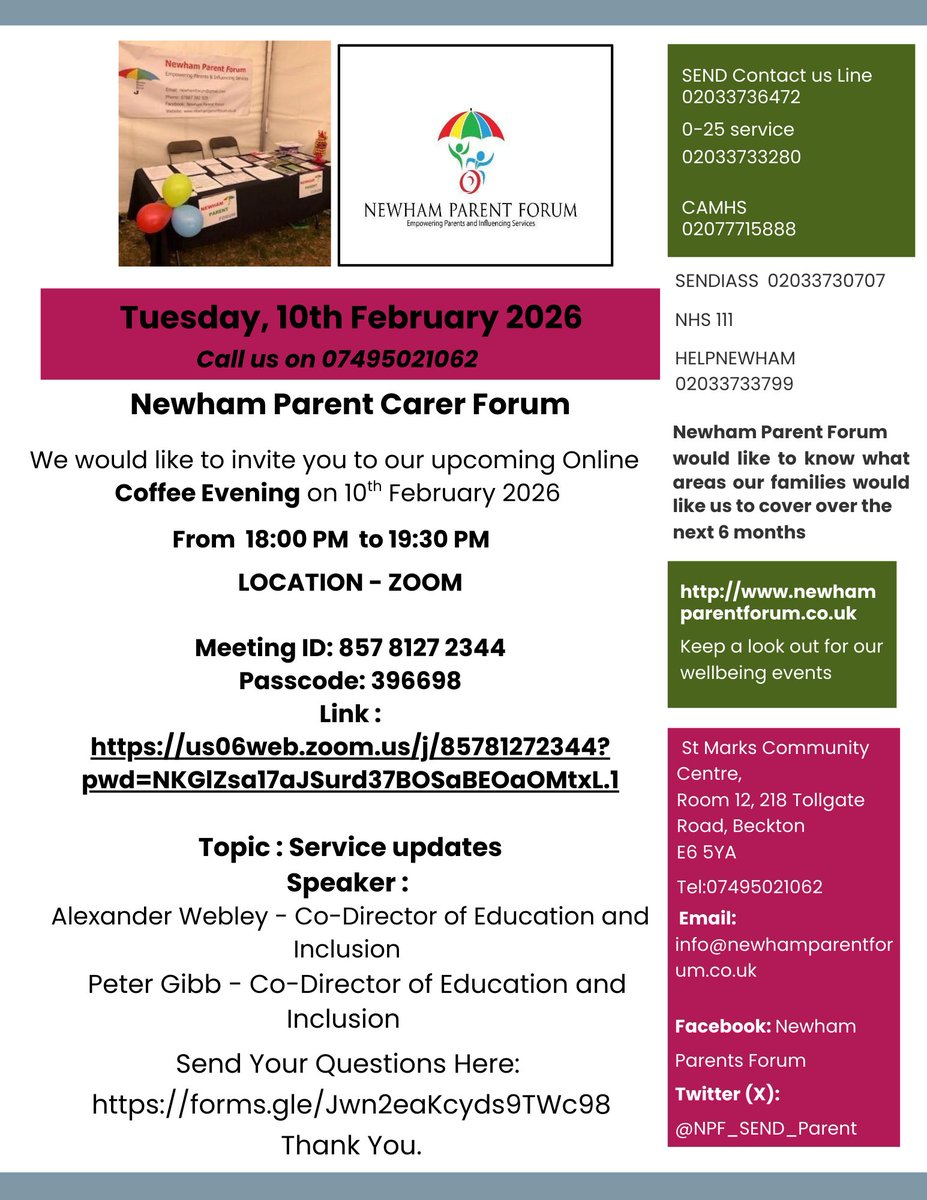 Newham Parent Forum tweet media