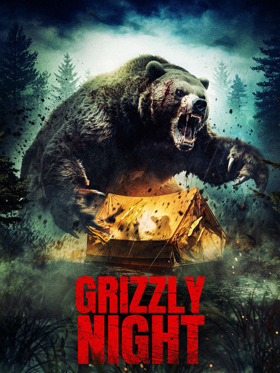 GRIZZLY NIGHT is now streaming in the UK &amp; Ireland.

One Night. Two Attacks. 🐻🩸 

Starring Charles Esten (Nashville), Brec Bassinger (Final Destination: Bloodlines) and Oded Fehr (The Mummy). 

Amazon | Apple | YouTube

Also available on DVD:
amazon.co.uk/Grizzly-Night-…