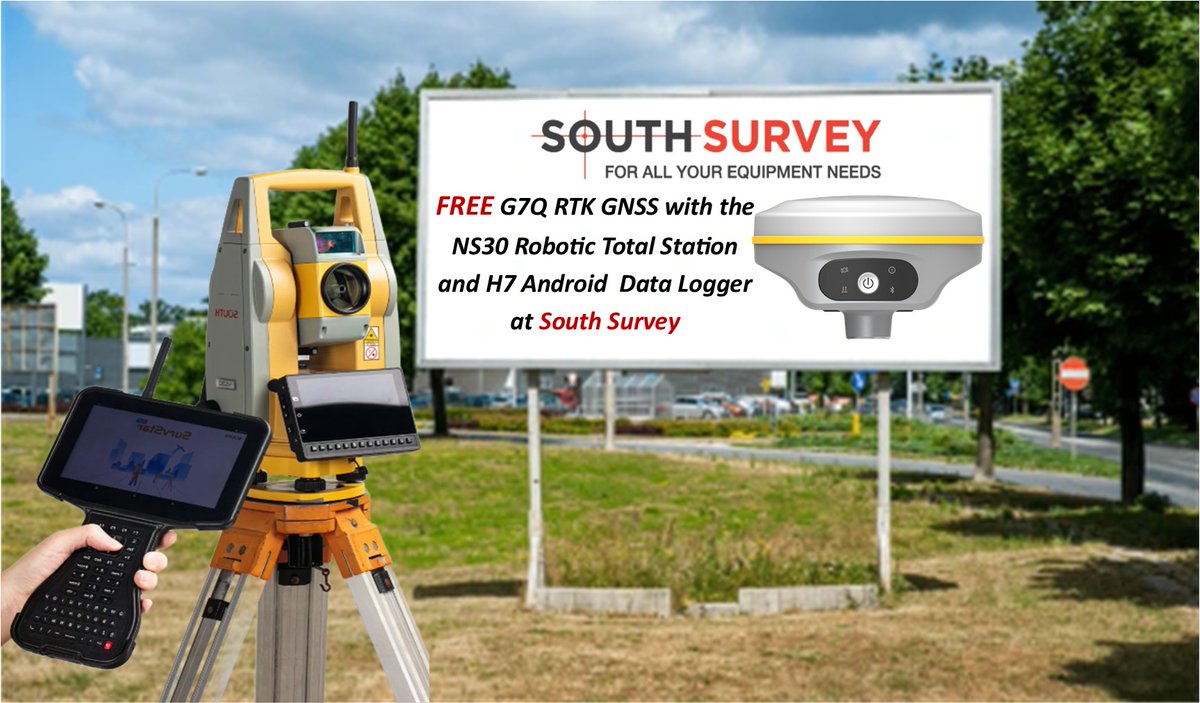 Take your surveying to the next level with the NS30 Robotic total station and for a short time only you will receive a FREE G7Q GNSS to turn this into the ultimate Combined Total station &amp; GPS kit.
surveyorsequipment.co.uk/ns30-total-sta…