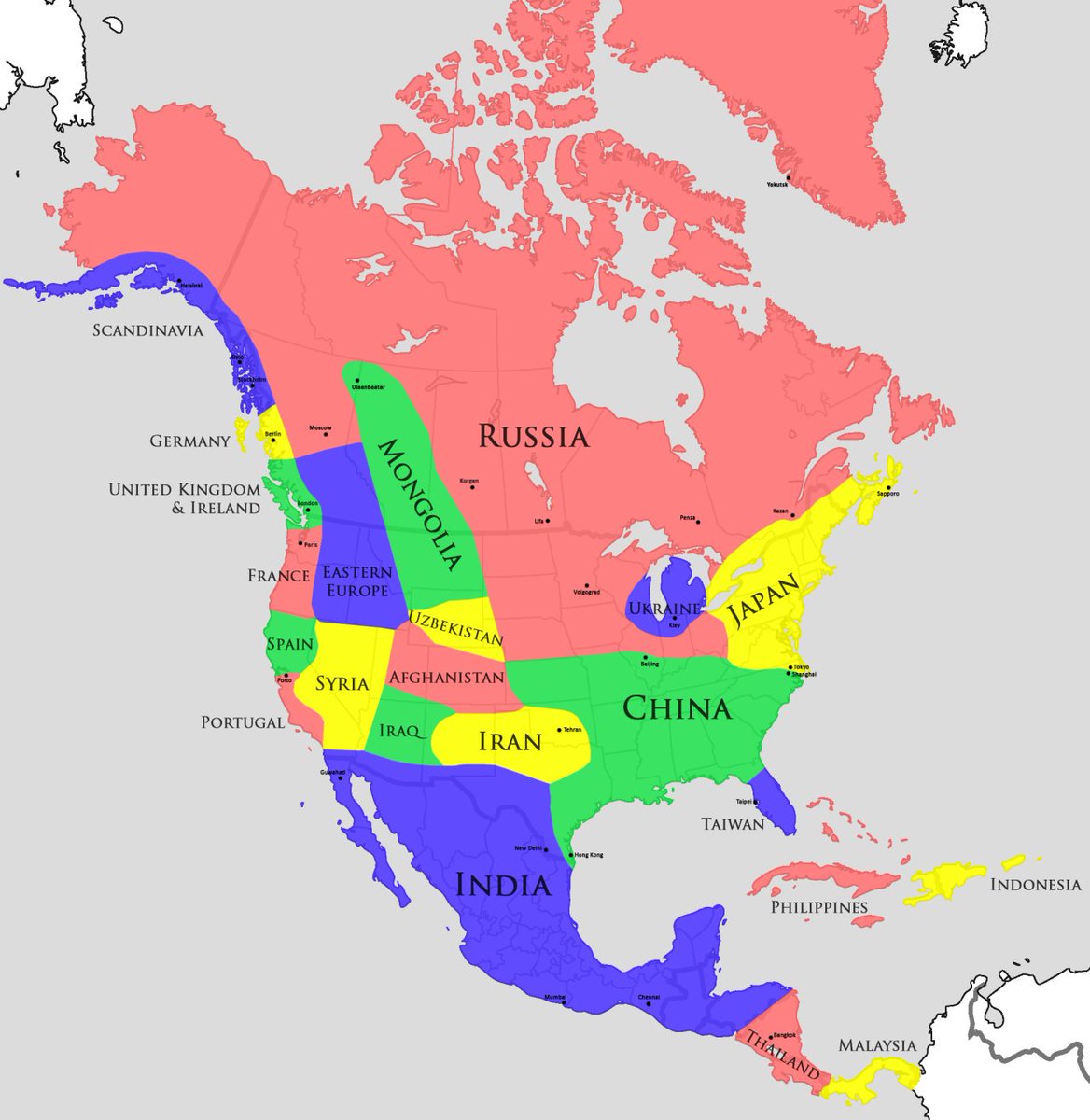 Climate comparisons between North America and Eurasia