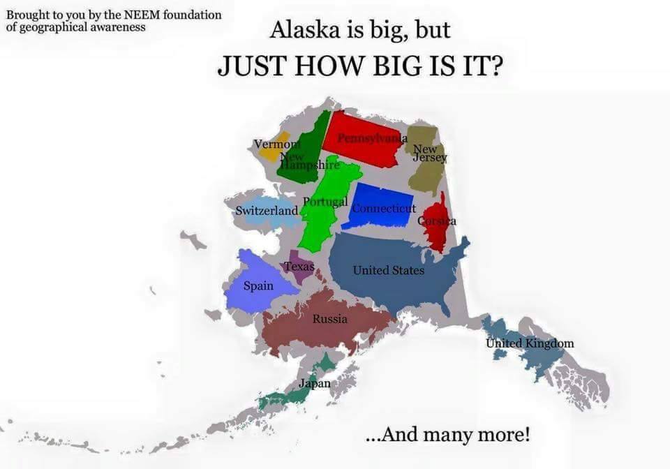 vintagemapstore's tweet image. Alaska is big, but just how big is it?