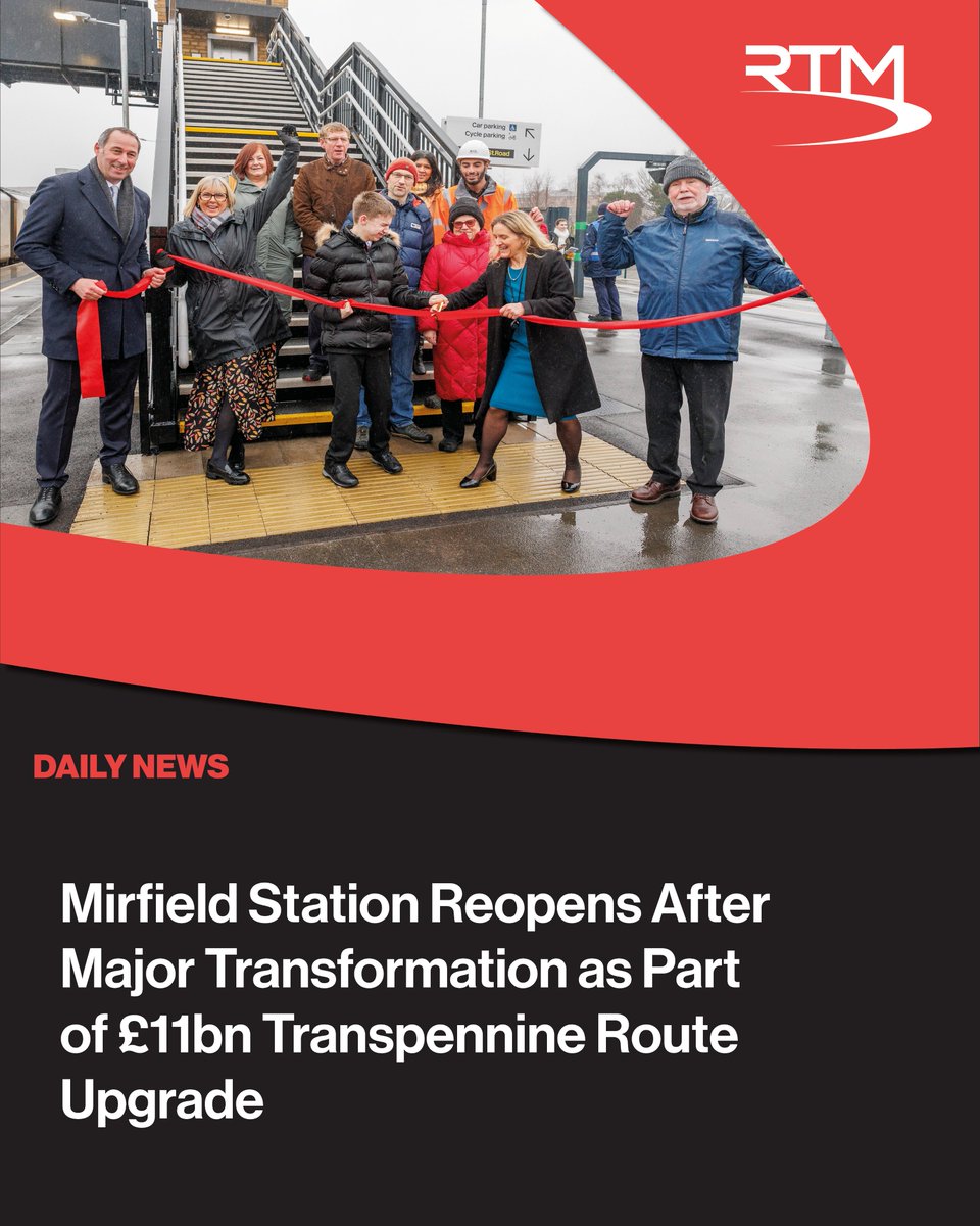 thertmnews's tweet photo. ๐Mirfield station is finally TRANSFORMED! The ยฃ11bn #TranspennineRouteUpgrade delivered stepโfree access, longer platforms & faster journeys for West Yorkshire.
A HUGE leap forward for Northern passengers ๐
โก๏ธ See whatโs changed
https://t.co/Q1A0WpD4bW
@NorthernRail @theTRUpgrade #UKRail #Mirfield #TRU #NorthernRail #Infrastructure #RailIndustry ๐โจ