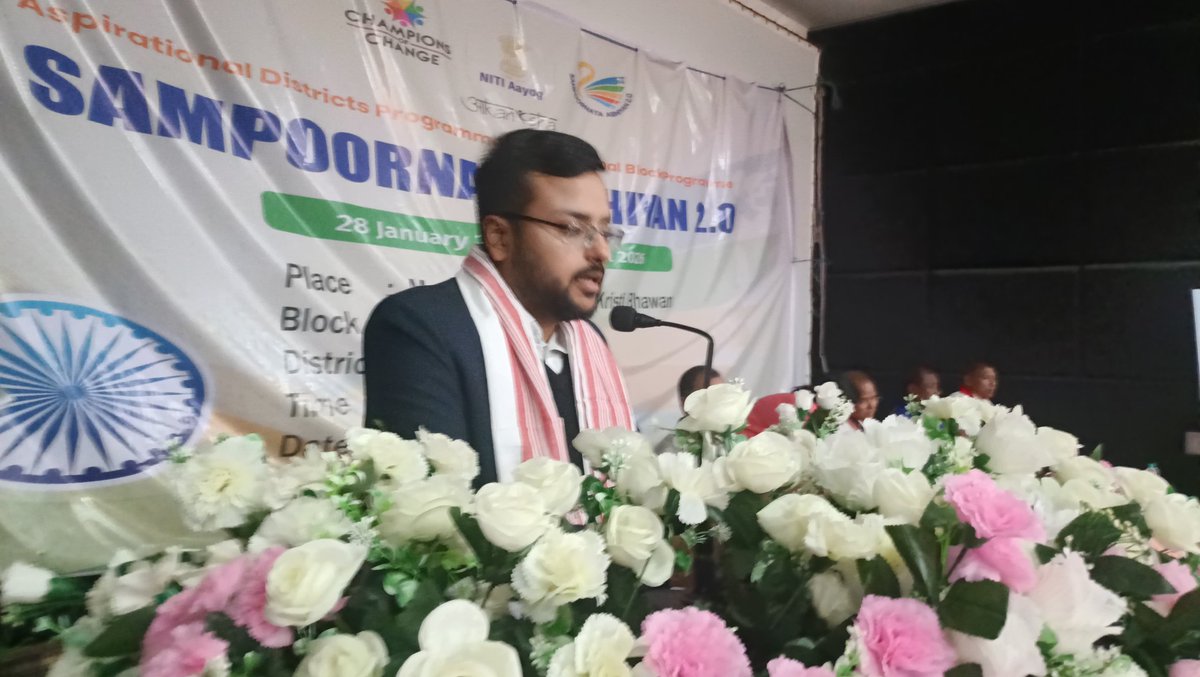 CDCJonai's tweet photo. #JonaiCodistrict  

#Photos| Glimpses from the  launch of #SampoornataAbhiyan2.0 at Murkongselenk Tribal Development Block of Jonai Co-district.
@dhemaji_dc @diprassam

#ChampionsOfChange
#NITIAayog https://t.co/fiOg5qP9o6