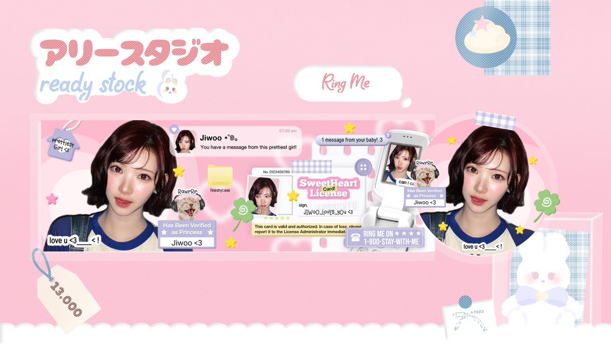 anpyujin's tweet image. hElloo!! repost would be appreciated!! 🩷

aku bawa layout ready Jiwoo, Carmen hearts2hearts foto terbaru pricenya start 10k free retext yaaa (bisa cek di alt!) kuy jajAnkk 🌷

#zonauang #zonaba