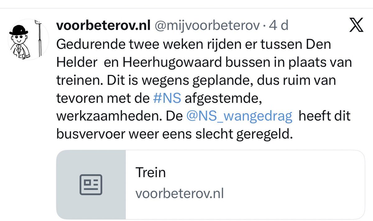 Zelf de busdienst regelen en dan ook nog bekennen dat je het slecht geregeld heeft. Want #NS_Wangedrag is door #Rikus zelf in het leven geroepen. 😂😂🤡