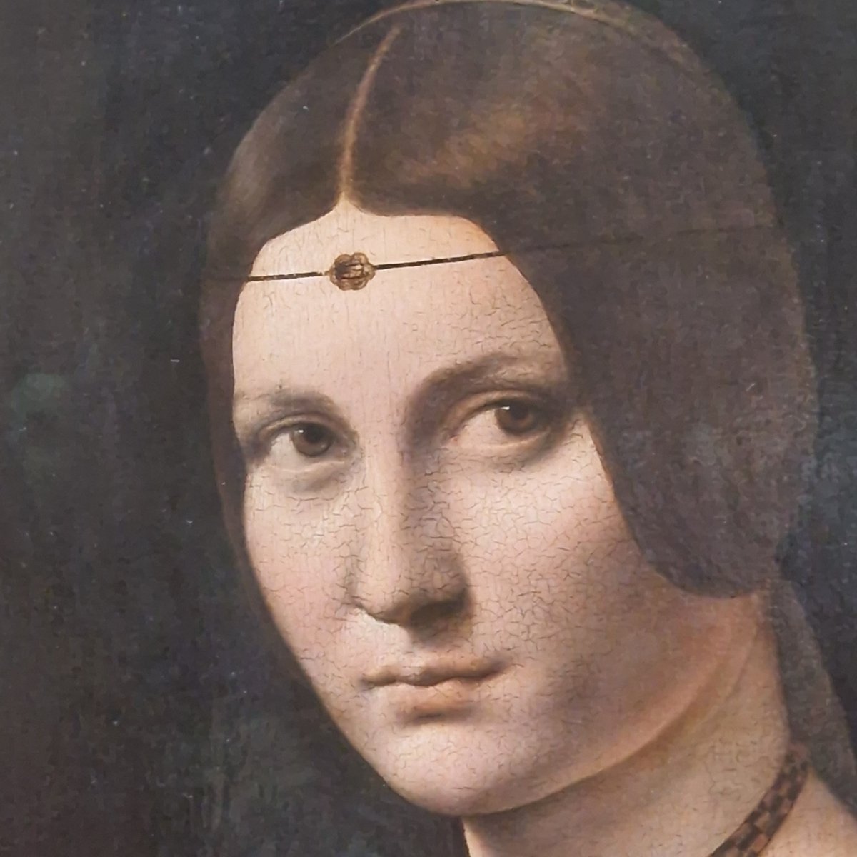 anamontparnasse's tweet image. La Belle Ferronnière, un poco harta de las borrascas aunque esta se llame #Leonardo.
Me representa.