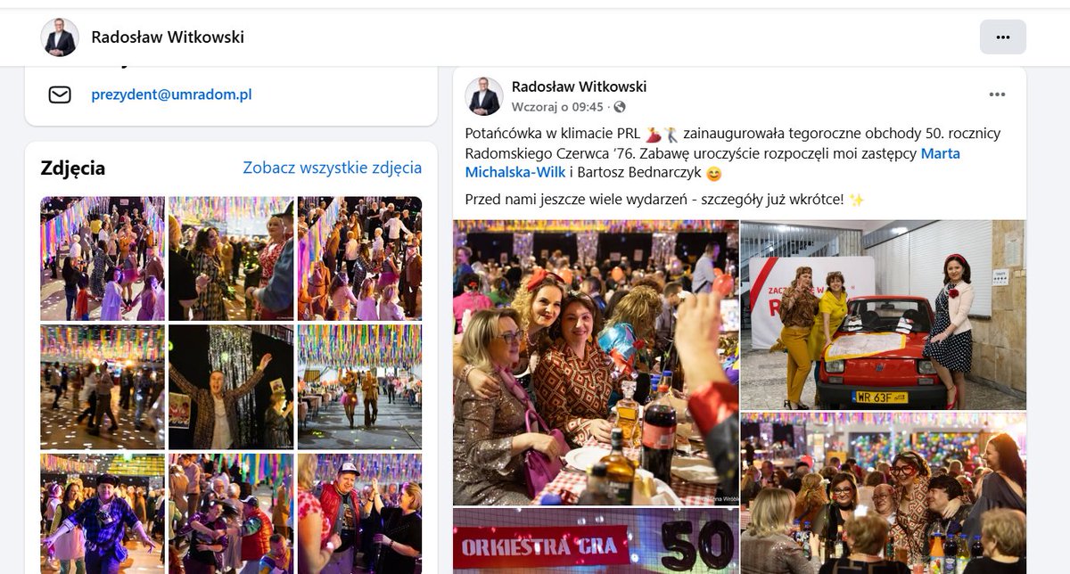Poznajcie: Marta Michalska - Wilk, Platforma Obywatelska. Prezydent Radomia: Radosław Witkowski, też PO.  Tak "świętują" obchody Czerwca 1976 😡"Potańcówka w klimacie PRL". 😡No to przypomnijmy: "ścieżki zdrowia", SB, ZOMO, MO pacyfikacja strajków. Śmierć ks. Romana Kotlarza.