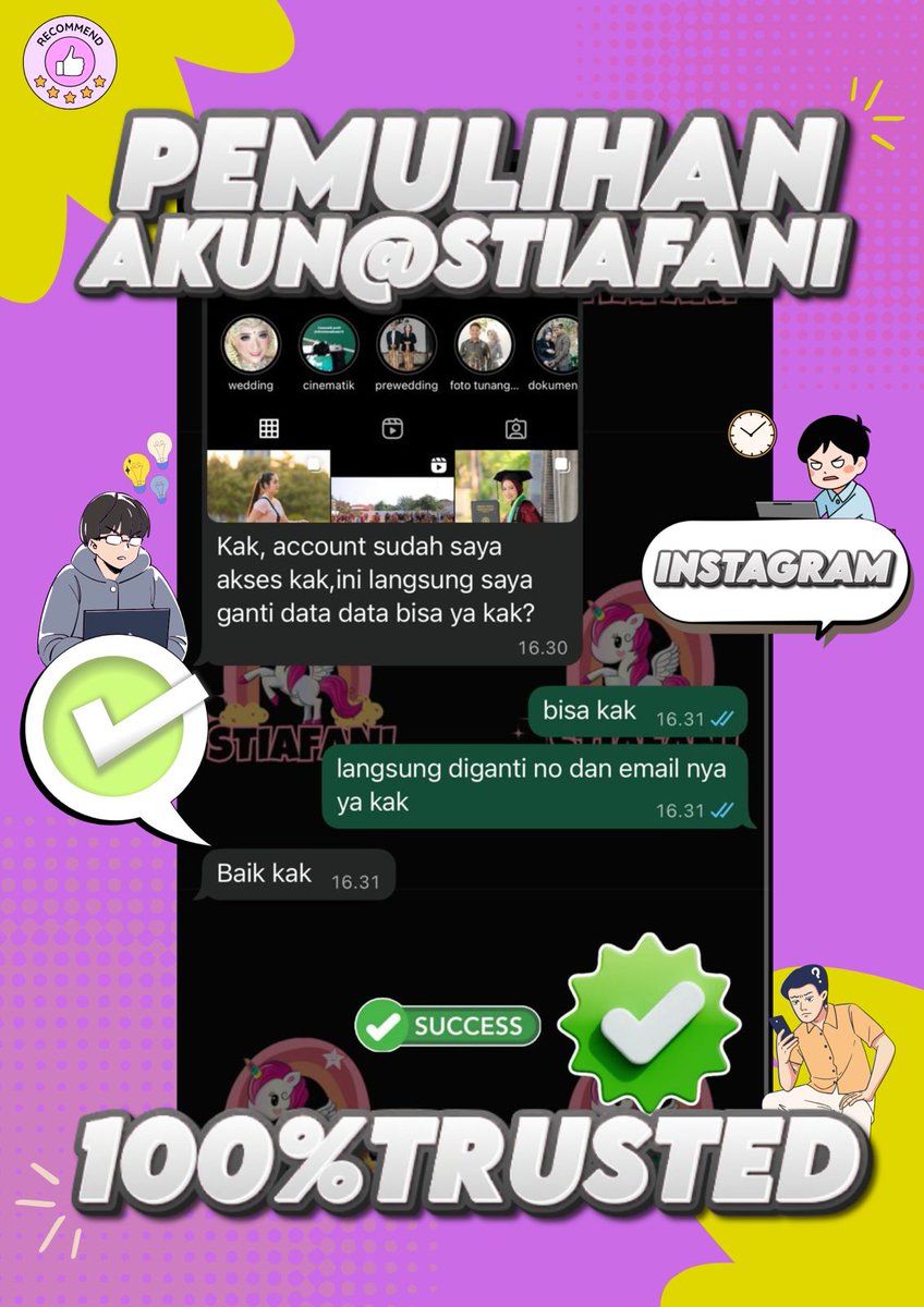 immensde's tweet image. JASA ❕❕
PEMULIHAN AKUN DAN HAPUS AKUN

💜&amp;gt;JASA HAPUS AKUN 
💜&amp;gt;PULIHKAN BALIKIN AKUN LUPA PASWORD/KE HACK
💜&amp;gt;JASA LACAK LOKASI
💜&amp;gt;SADAP WA
💜&amp;gt;LACAK HP HILANG BY NO HP/IMEI
💜&amp;gt;JASA HACK/PEMULIHAN AKUN (EMAIL,IG,WA,TWITER/X, FB,TIKTOK)

FAST RESPON WA