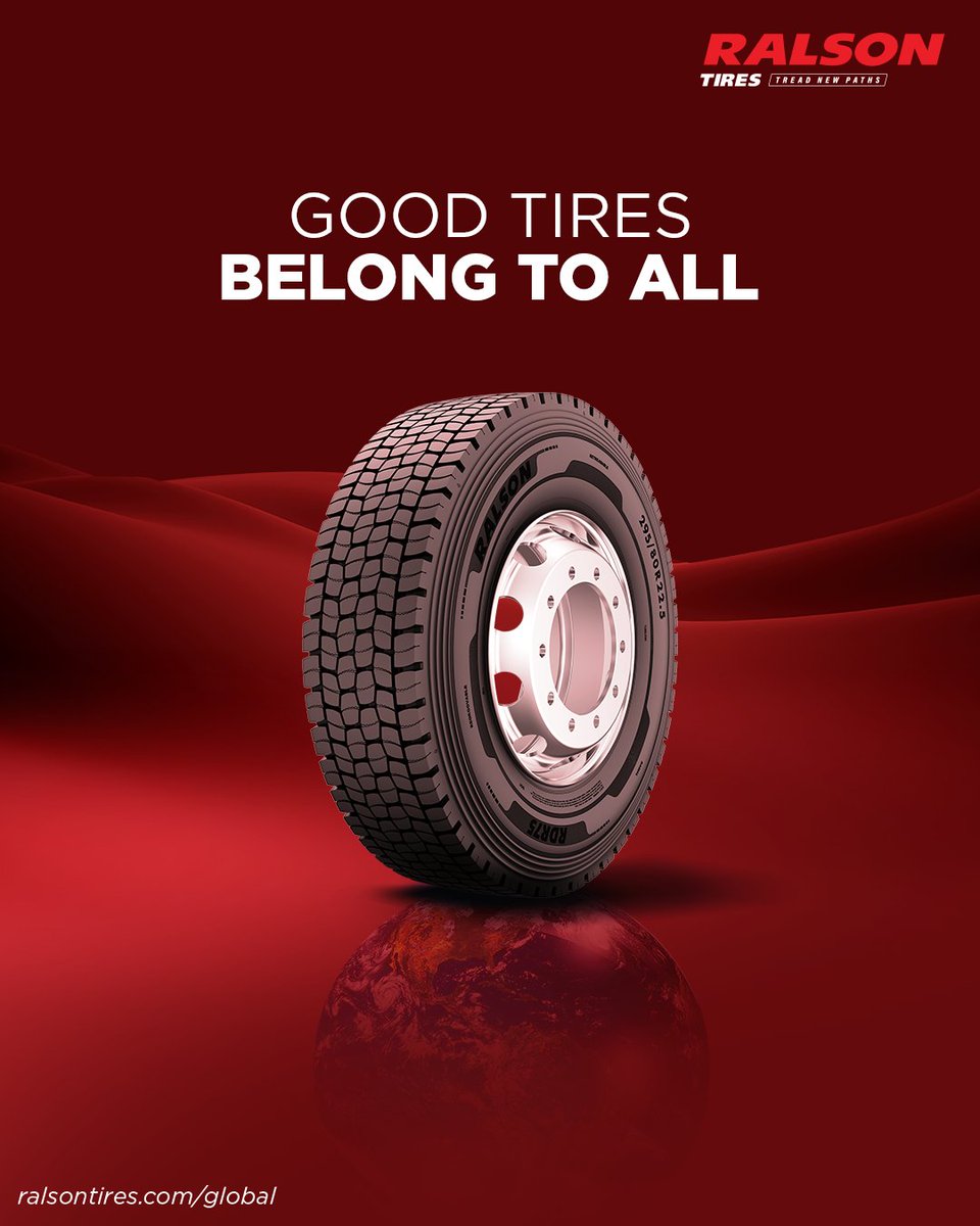 RalsonTiresLtd's tweet photo. Because roads, loads, and conditions are the same for everyone. Performance shouldn’t depend on who’s driving. It should simply work.

#RalsonTires #GoodTiresBelongToAll #EngineeredToPerform #BuiltForEveryRoad https://t.co/CpjoRtr60s