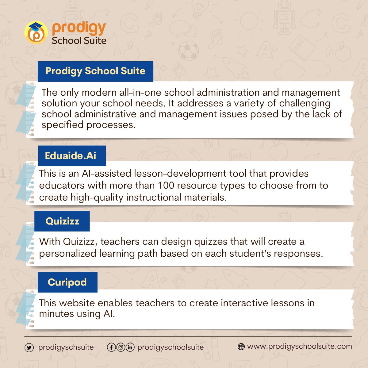 Prodigy School Suite tweet media