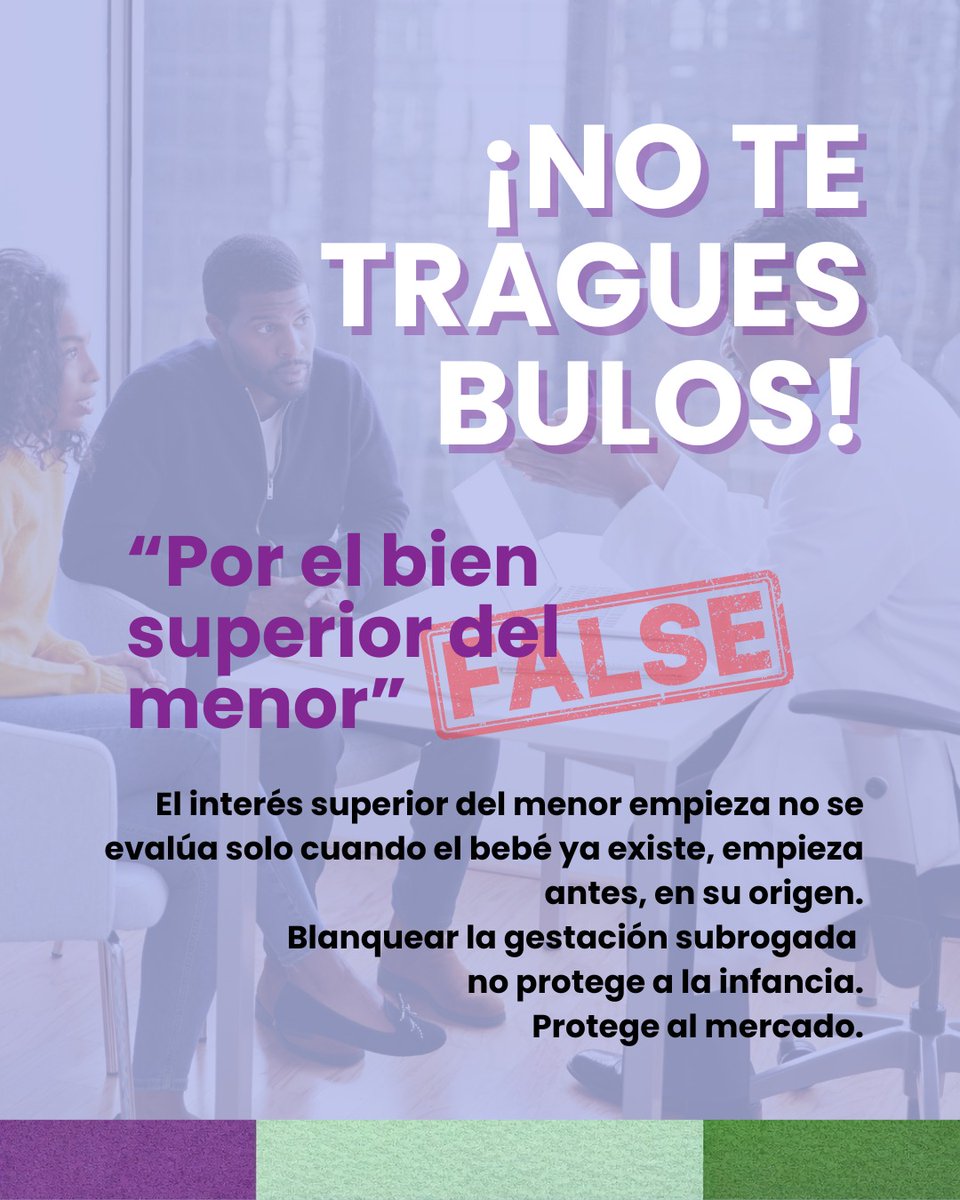 iNo te tragues bulos!
Desmontamos uno a uno los bulos del negocio multimillonario de los vientres de alquiler:

"El bien superior del menor"
Este argumento se usa hoy para
blanquear la gestación subrogada, pero no es nuevo
Todo empieza con un caso clave: Baby M

¿Lo conoces?
🔋⬇️