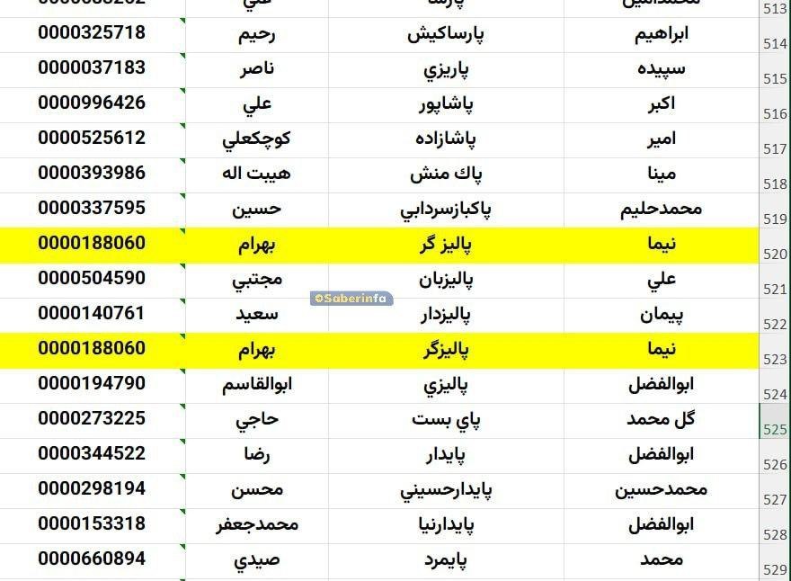 th_esii's tweet photo. حرومزاده بچه شیعه پس چرا تو لیست منتشر شده،
۳۲ کد ملی تکراریه؟؟؟
#IranMassacre https://t.co/YS0roGo8GN