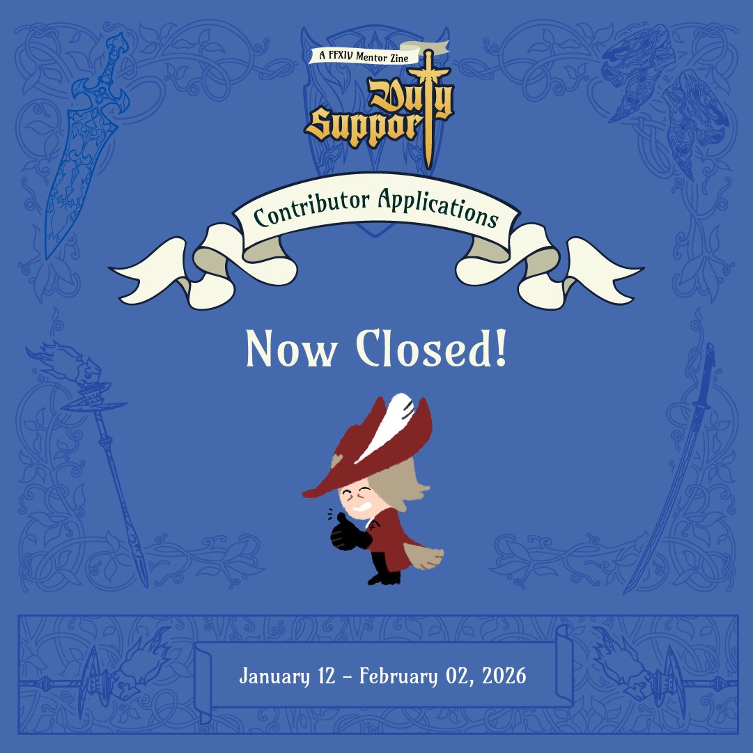 Duty Support: A FFXIV Mentor Zine tweet media