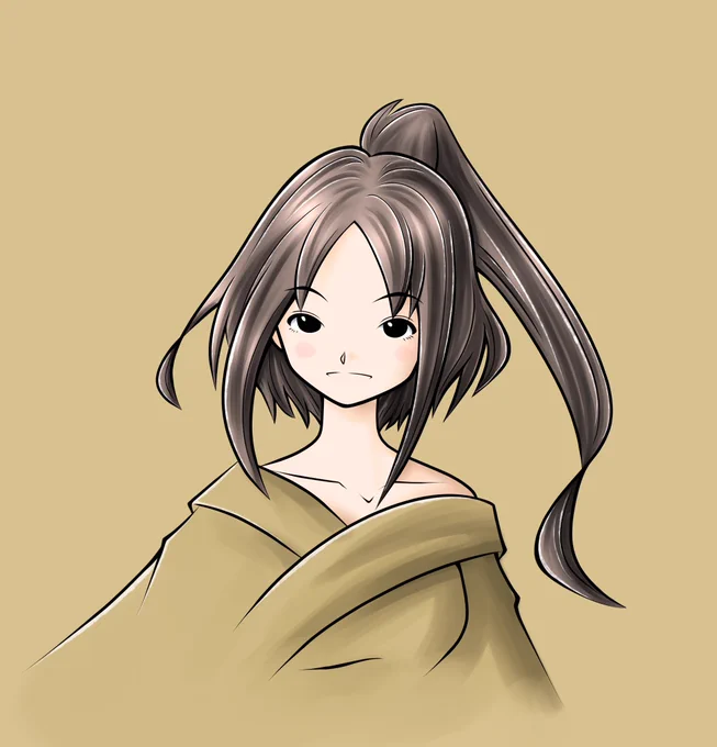月曜を乗り越えて 偉いじゃないか #一次創作 #イラスト
