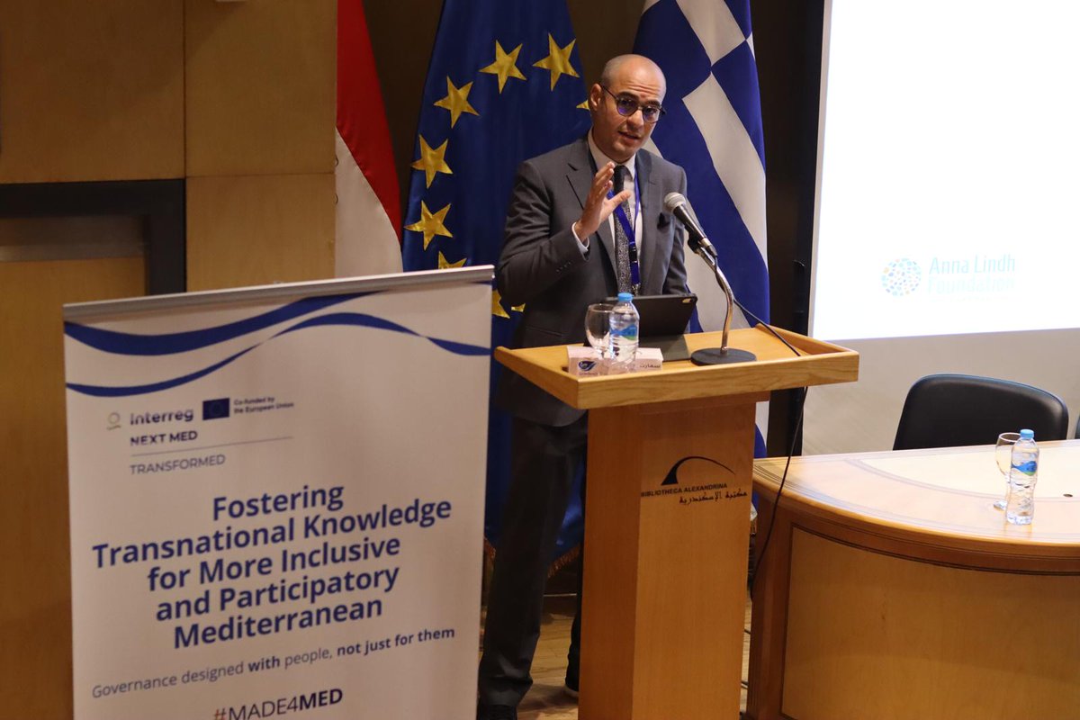 UfMSecretariat's tweet image. The UfM took part in the kick off of the #TRANSFORMED project in Alexandria, Egypt, under the @interregnextmed and hosted by the @AnnaLindh Foundation. Represented by expert Ayman Elsherbiny, the UfM expressed its support for strengthened cooperation between local authorities and…