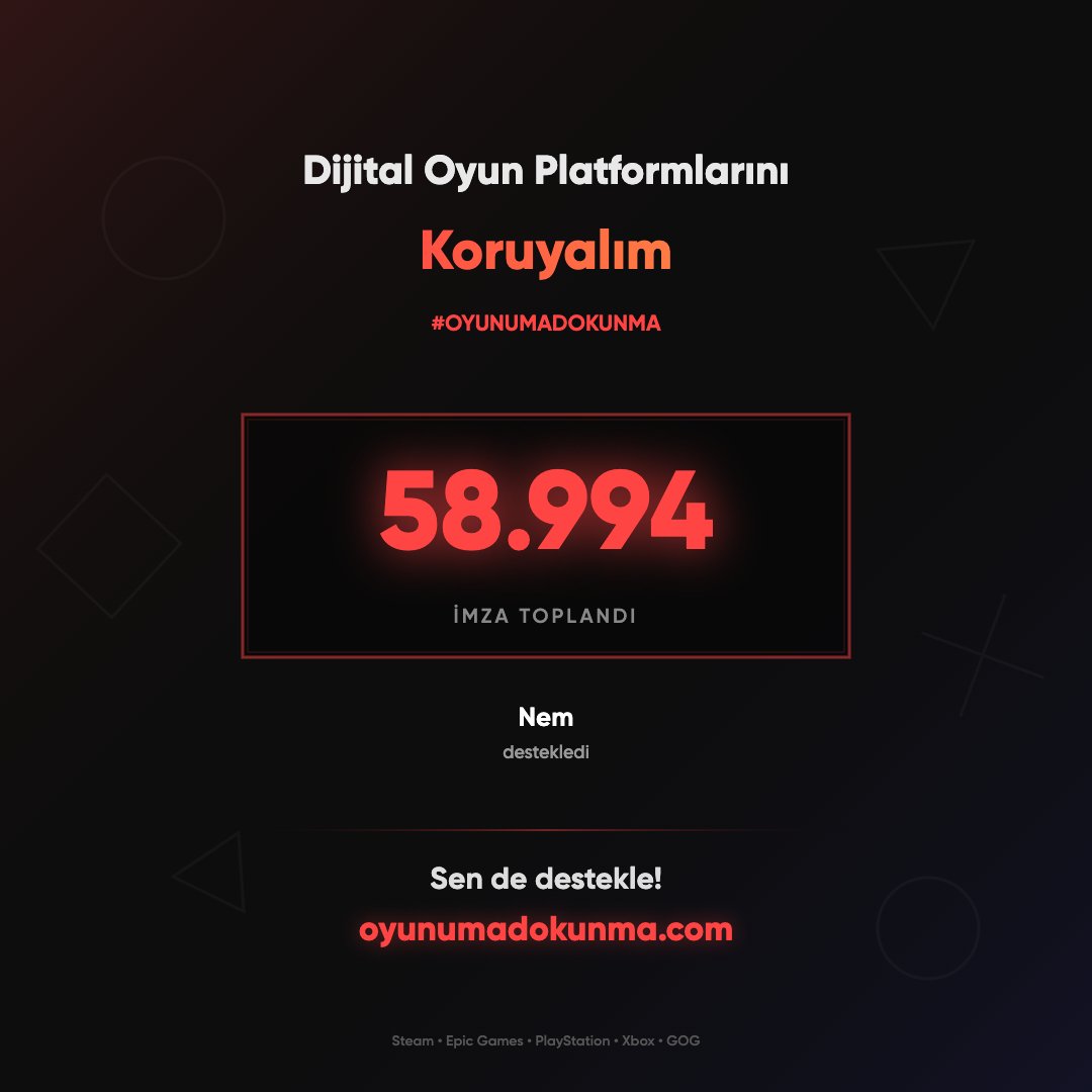 Oyunlara dokunulmasın...

oyunumadokunma.com

#OYUNUMADOKUNMA