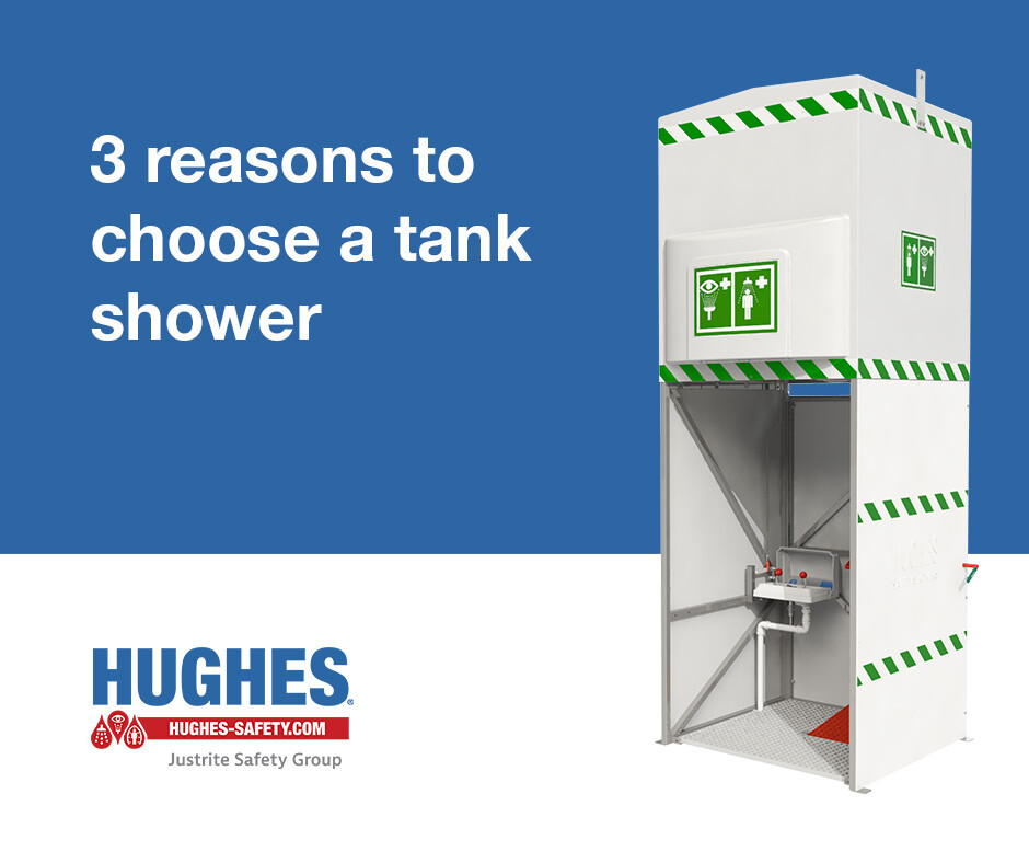 HughesSafety's tweet photo. Explore how Hughes emergency tank showers keep your workforce protected, wherever they work. Read the full article here: https://t.co/OnDjksCBs2

From oil rigs and petrochemical plants to remote mining and water treatment sites, Hughes 1500L tank-fed showers provide a compliant, self-contained safety solution. 

Each unit is engineered to deliver tepid water at specified flow rates for a full 15 minutes, even with no reliable plumbed supply. Add-ons such as alarms and beacons, GRP panelling, climate-specific heating or cooling, and the Hydroclenz system help you enhance safety, comfort, and water hygiene while meeting EN and ANSI standards.

Want to know more about our tank-fed safety showers? Send an email to our team:
📧 : sales@hughes-safety.com | 🇺🇸: customer.service@hughes-safety.com

--

Want more safety shower, eyewash, and aftercare tips? Sign up to our quarterly newsletter here:
📨 https://t.co/aRX942IMoE

#ChemicalSafety #SafetyShowers #SafetySolutions #EmergencyEquipment #HealthandSafety #WorkplaceSafety #Hughes