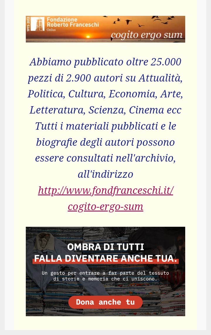 Nella consueta rassegna stampa di fondazione Franceschi, anche questa settimana è presente l'articolo uscito su <a href="/IlMattinoFoggia/">Il Mattino quotidiano</a>  decato ai bambini abusati.