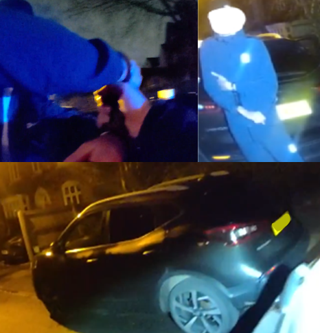 Trafficwmp's tweet image. Officers from the #RoadCrimeTeam sighted this stolen car and two occupants detained and arrested nearby with one having been on the run as he was wanted for multiple offences! Remanded to court and enquiries ongoing. 🚓  #foundyou