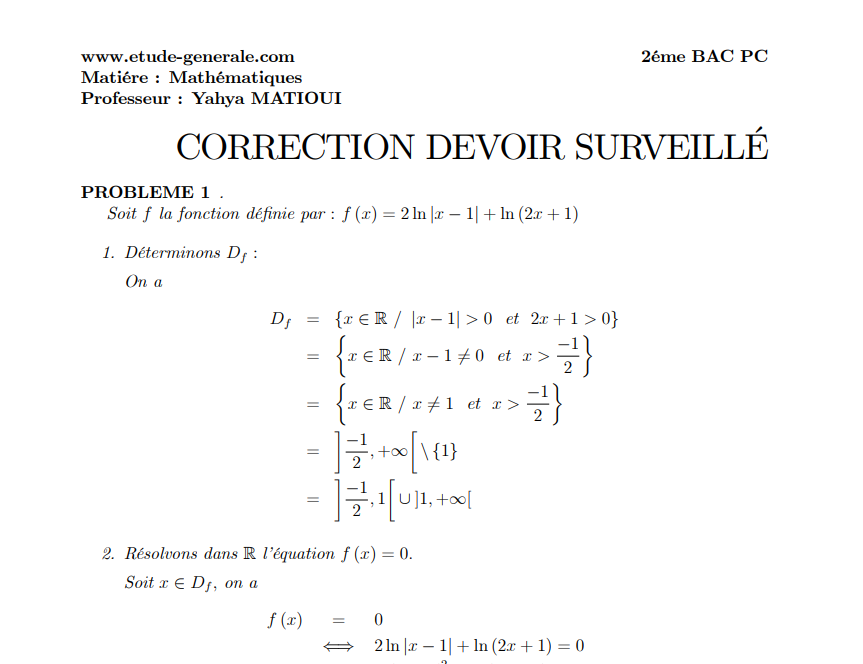 etudegenerale's tweet photo. (2 bac pc et svt)
Devoir surveillé sur la fonction logarithme népérien ✍️
https://t.co/1pbtjfkr2p
#math #maths #Mathematics #mathématiques #2bac https://t.co/62u35fpLwX