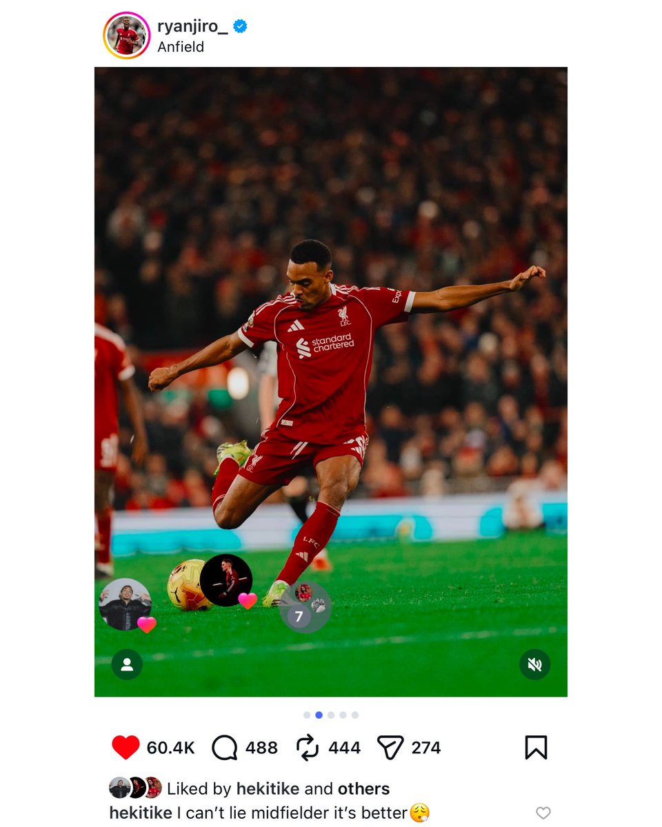 AnfieldRd96's tweet image. Ekitike is too funny 😂