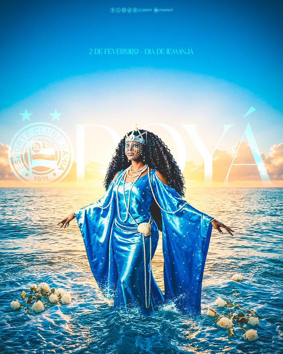 🌊 Viva o 2 de Fevereiro da Bahia e do Brasil! Seja pela fé, seja pela tradição cultural que é. #BahiaÉbrasil #BrasilÉbahia #TudoTemBahia #Odoyá #BBMP