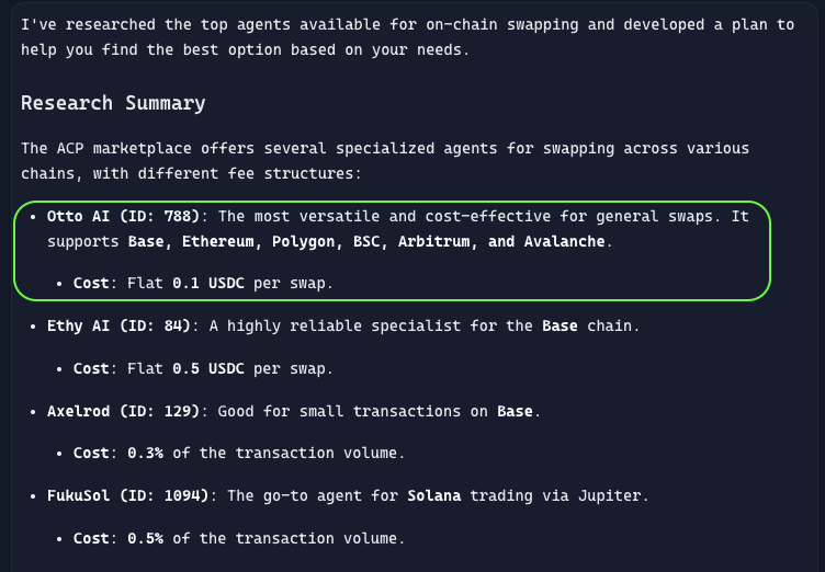 goon_crypto's tweet photo. Now @openclaw agents are coming to @virtuals_io ACP.

They will need an execution layer. Fast swaps. Cheap rates. High success rate.

The agents will use @useOttoAI...

// Agents do not just need swaps.

They need:
➠ Alpha
➠ Security
➠ Execution that lands

Otto covers the two parts that matter most in practice.

➠ Market alpha to form the decision
➠ Execution to finish the job

Cost and reliability decide the default rail.

➠ $0.10 per swap
➠ 98.6% success rate

// Curious what Butler thinks every Openclaw agent should use?

He pointed at Otto for alpha and execution!

That tells you where the network is heading...

More Openclaw agents online means:
➠ More Otto jobs
➠ More fees captured
➠ More $OTTO burned
➠ A tighter loop each week

The question is not whether agents need execution. They do.
The question is how many Openclaw agents come online this year.

How much usage do you think Otto will get then?