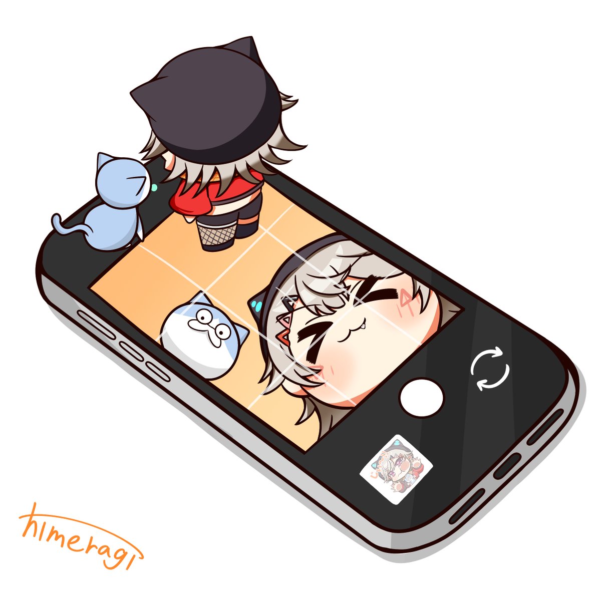 🪐📱
#引き小森画