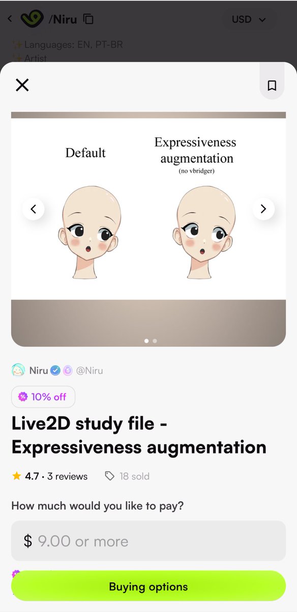 ArtNiru's tweet photo. Also since I’m still short on money for bills I’m running a 10% discount on all comms and my live2D study file https://t.co/LZ6rdCkaVt