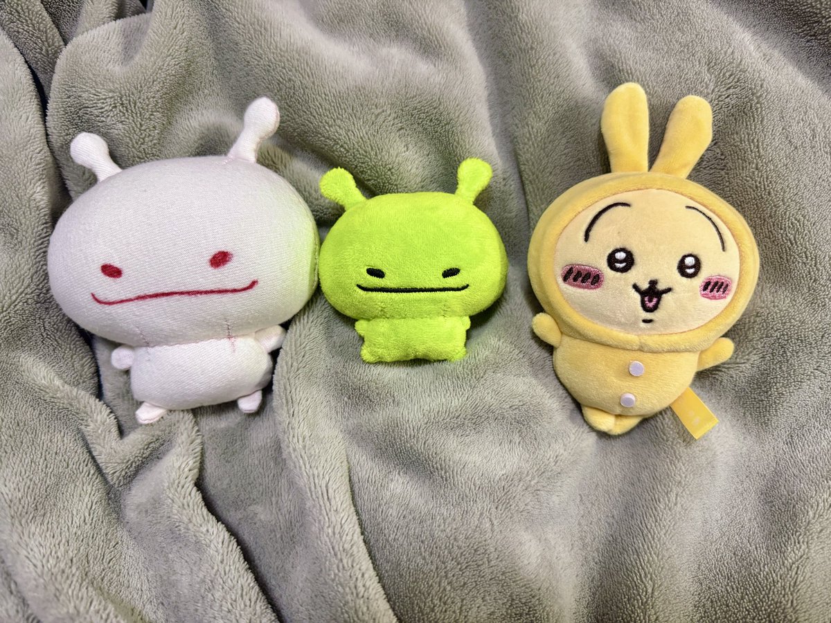 1️⃣我的打版
2️⃣定制面皮的店给我的
3️⃣普通大小毛绒挂件
不知道这家店对10cm娃的尺寸到底有什么误解…而且记性比金鱼还差，看个电绣图来来回回催催了好几次…等了快一个月就给我这🥲😅