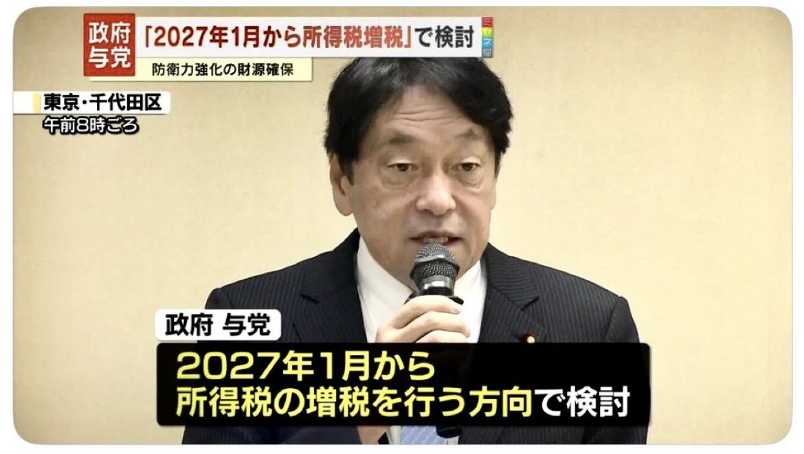 kengakusha1's tweet photo. 所得税増税
消費税12%

ほんまに納税地獄が来るぞ https://t.co/J0q3nQDi2m