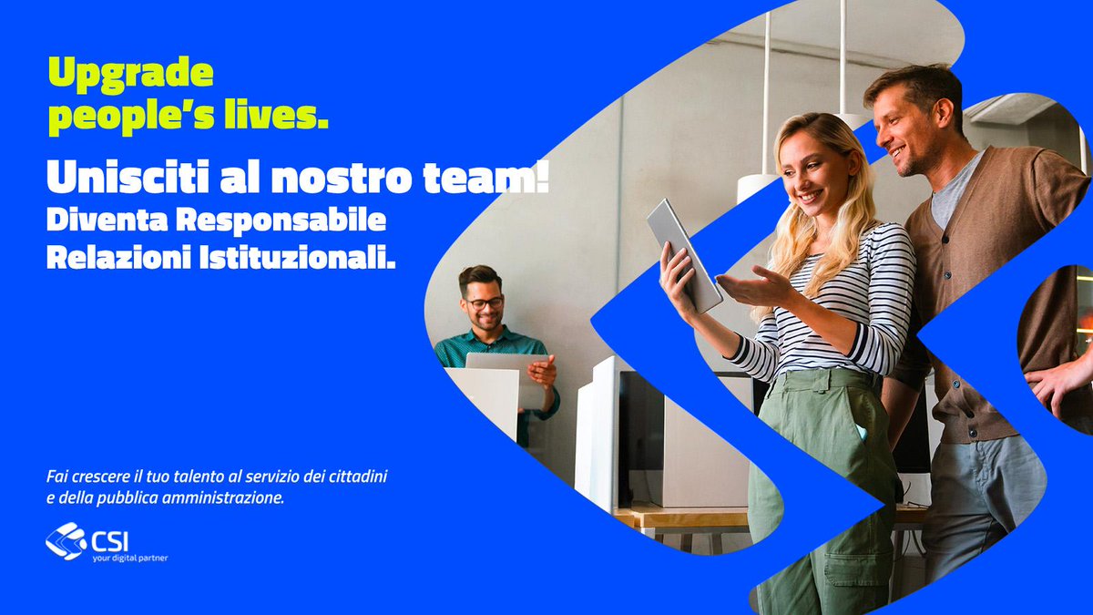 csipiemonte's tweet image. Unisciti al nostro team! I primi avvisi di selezione sono online.
Progetti concreti, sfide reali, spazio per crescere. Junior o senior, c’è un posto per te. Candidati su csipiemonte.it
👉 cutt.ly/QtcvpCQR
#CSIPiemonte #nuovocsi