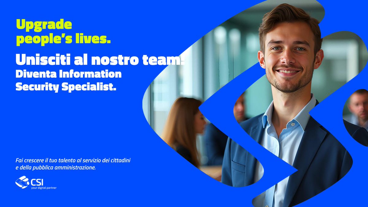 csipiemonte's tweet image. Unisciti al nostro team! I primi avvisi di selezione sono online.
Progetti concreti, sfide reali, spazio per crescere. Junior o senior, c’è un posto per te. Candidati su csipiemonte.it
👉 cutt.ly/QtcvpCQR
#CSIPiemonte #nuovocsi