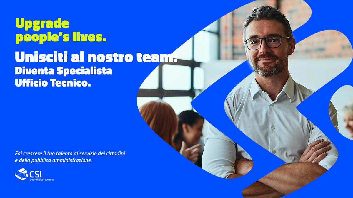 csipiemonte's tweet image. Unisciti al nostro team! I primi avvisi di selezione sono online.
Progetti concreti, sfide reali, spazio per crescere. Junior o senior, c’è un posto per te. Candidati su csipiemonte.it
👉 cutt.ly/QtcvpCQR
#CSIPiemonte #nuovocsi
