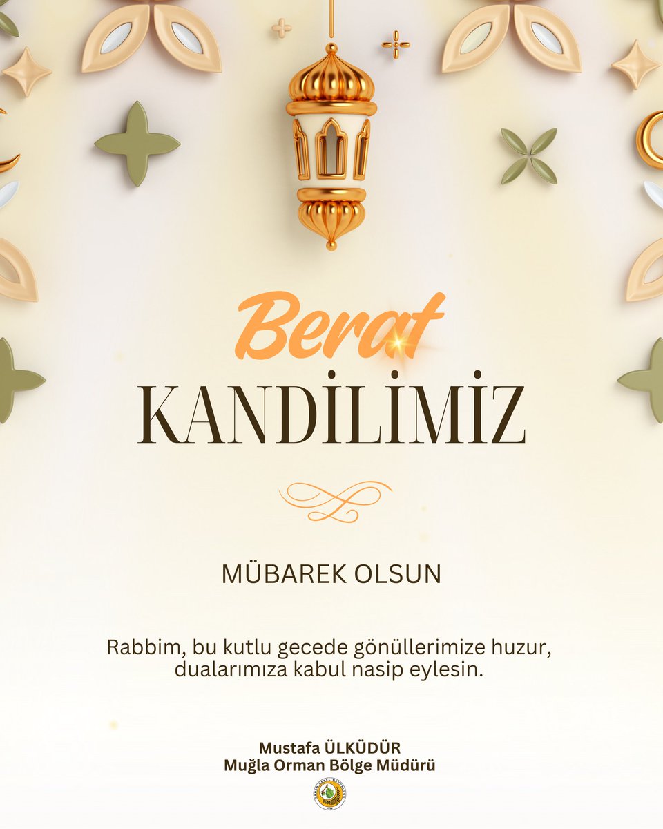 Rahmet kapılarının sonuna kadar aralandığı, affın ve mağfiretin tecelli ettiği bu gecede tüm dualarımızın kabul olması dileğiyle, Berat Kandilimiz Mübarek Olsun

#BeratGecesi 
#BeratKandili