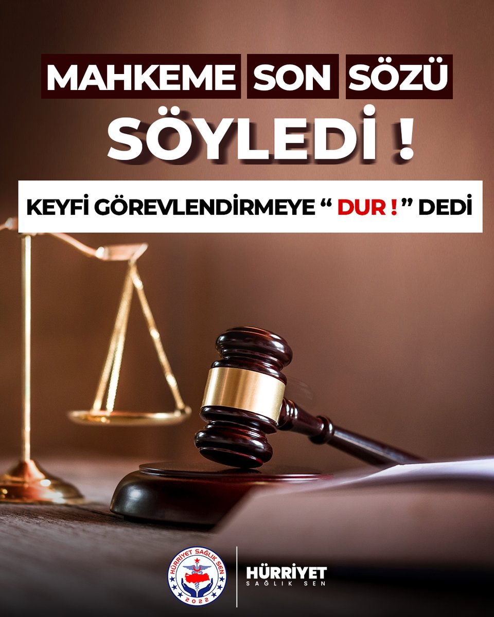 YARGI, KEYFİ GÖREVLENDİRMEYE “DUR” DEDİ !

SBÜ Van Eğitim ve Araştırma Hastanesi’nde görev yapan sendika üyemiz adına önemli kazanım

Sağlık Bilimleri Üniversitesi Van Eğitim ve Araştırma Hastanesi Acil Biyokimya Laboratuvarı’nda tekniker olarak görev yapan sendikamız üyesi