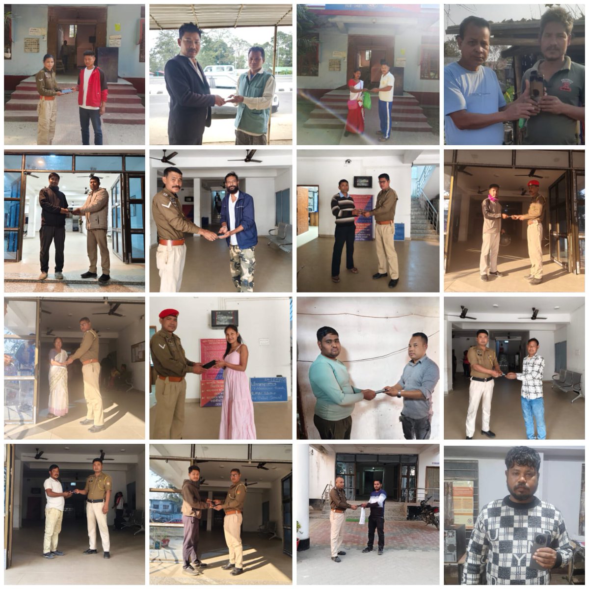 #জনহিতজনসেৱাৰ্থে 
ধাৰাবাহিকতা অব্যাহত ৰাখি ধেমাজি আৰক্ষীয়ে বিগত মাহত বিভিন্ন অঞ্চলৰ পৰা মুঠ ৪৫(পঞ্চলিশ) টা হেৰোৱা মোবাইল ফোন উদ্ধাৰ কৰি মোবাইলৰ গৰাকীক গতাই দি তেওঁলোকৰ মুখত হাঁহি বিৰিঙাবলৈ সক্ষম হয়। <a href="/CMOfficeAssam/">Chief Minister Assam</a> 
<a href="/assampolice/">Assam Police</a> <a href="/DGPAssamPolice/">DGP Assam</a>