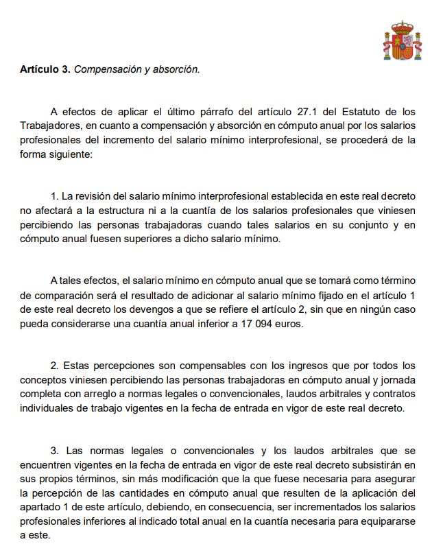 Negociem_'s tweet photo. Limitación a la compensación y absorción del #SMI2026 #NegociaciónColectiva #RRHH https://t.co/OqCqg5V681