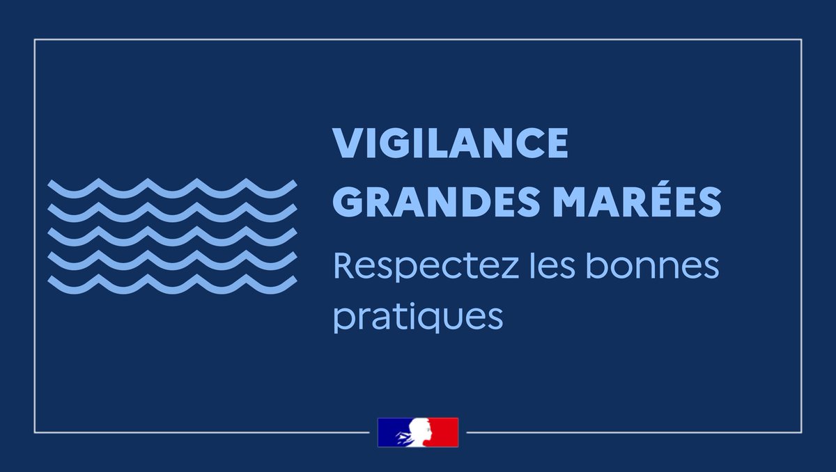Image de Préfet de la Manche - #GrandesMarées 🌊 Vigilance : grands coefficients jusqu'au 05 février !
Veillez à respecter les bon